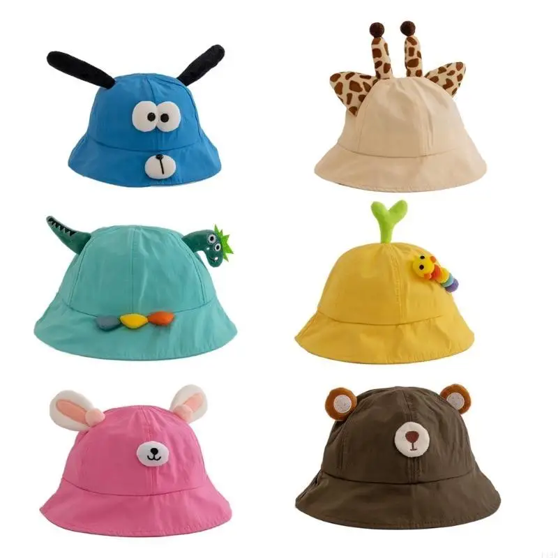 

F19F Toddler Bonnet for Infant Bucket Hat Baby Girls Toddler Lovely Bucket Hat Comfortable Nursery Hat for Outdoor