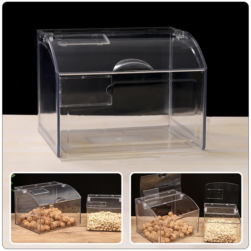 

Flip-Type Sealed Kitchen Transparent Storage Jar Large Capacity Candy Dried Fruit Container Food Organizer Candy Box
