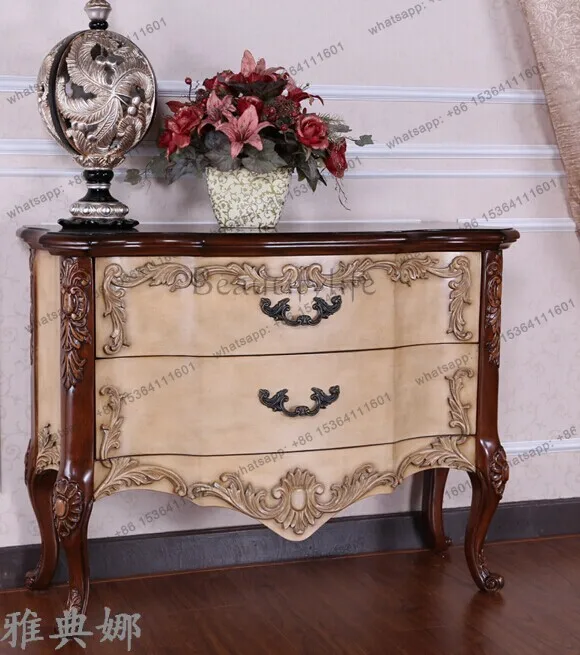 Factory Direct 56American entrance foyer cabinet European entrance partition decorative chest cabinet