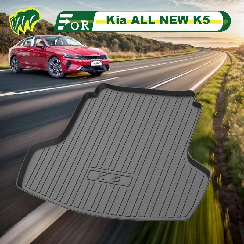 For Kia ALL NEW K5 16 17 18 19 20 2011-2021 Custom Fit Car Trunk Mat All Season Cargo Mat 3D Shape Laser Measured Trunk Liner