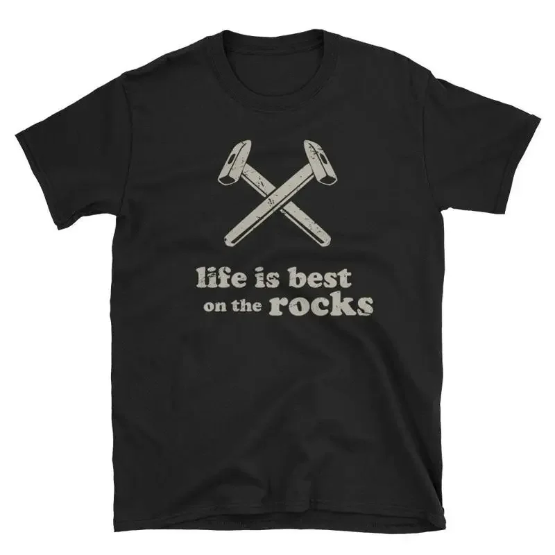 Rock Collecting T Shirt Funny Geology Mineral Rockhound For Geologists On The Rocks