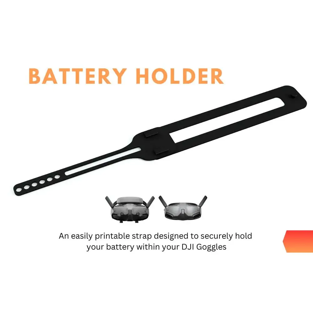 Flight Goggles Battery Strap for dji Goggles 3 for dji AVATA 2 Flying Goggles Battery Strap Soft Rubber 3D Printing Accesso L1J3