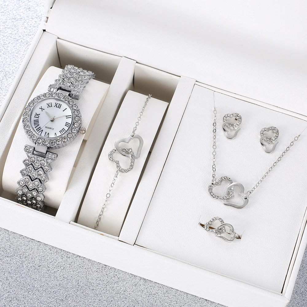 

Fashion Roman pattern diamond inlaid women's watch quartz watch bracelet women's watch