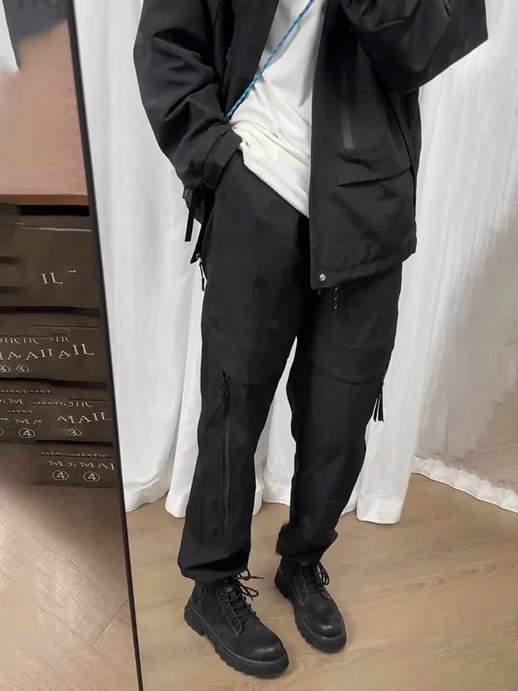 

Американские рабочие брюки-карго для мужчин, осенне-зимние, на флисовой подкладке, с манжетами, для активного отдыха, мягкие, водонепроницаемые