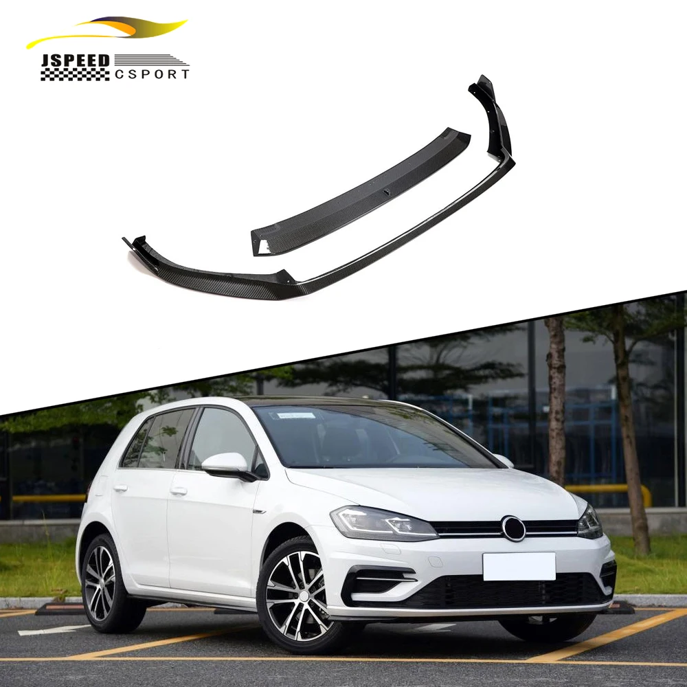 

Подходит для передней губы из углеродного волокна подходит Подходит для Volkswagen Golf 7.5R Line хэтчбек 2017-2019 гг.