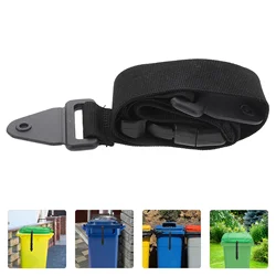 Correa de bloqueo para cubo de basura, cubo de basura 5800X530X170CM, cinta con hebilla de plástico, correas de basura para animales seguros