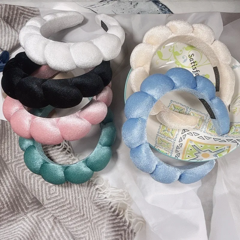 

Velvet Washing Face Wide Padded Headband Sponge Spa Headband Skin Care Makeup Removal Shower for Women Girls Hair Accessories