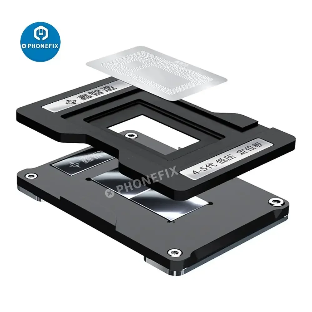 XinZhiZao 19 IN 1 MAC BGA CPU Reballing Stencil Plant Tin Platform for Macbook 2010-Air Pro Soldering Positioning Repair Plates