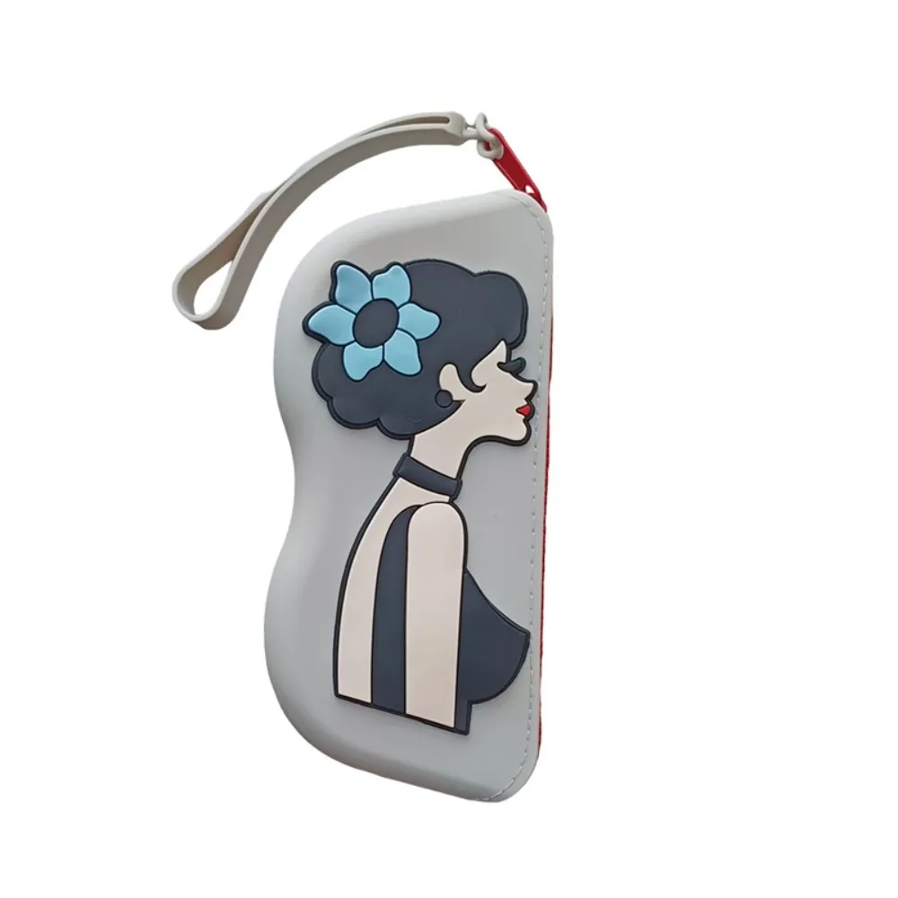 

Multifunctional Silicone Glasses Bag Dustproof Cartoon Sunglasses Storage Bag Coin Purse Waterproof Small Items Bag Outdoor