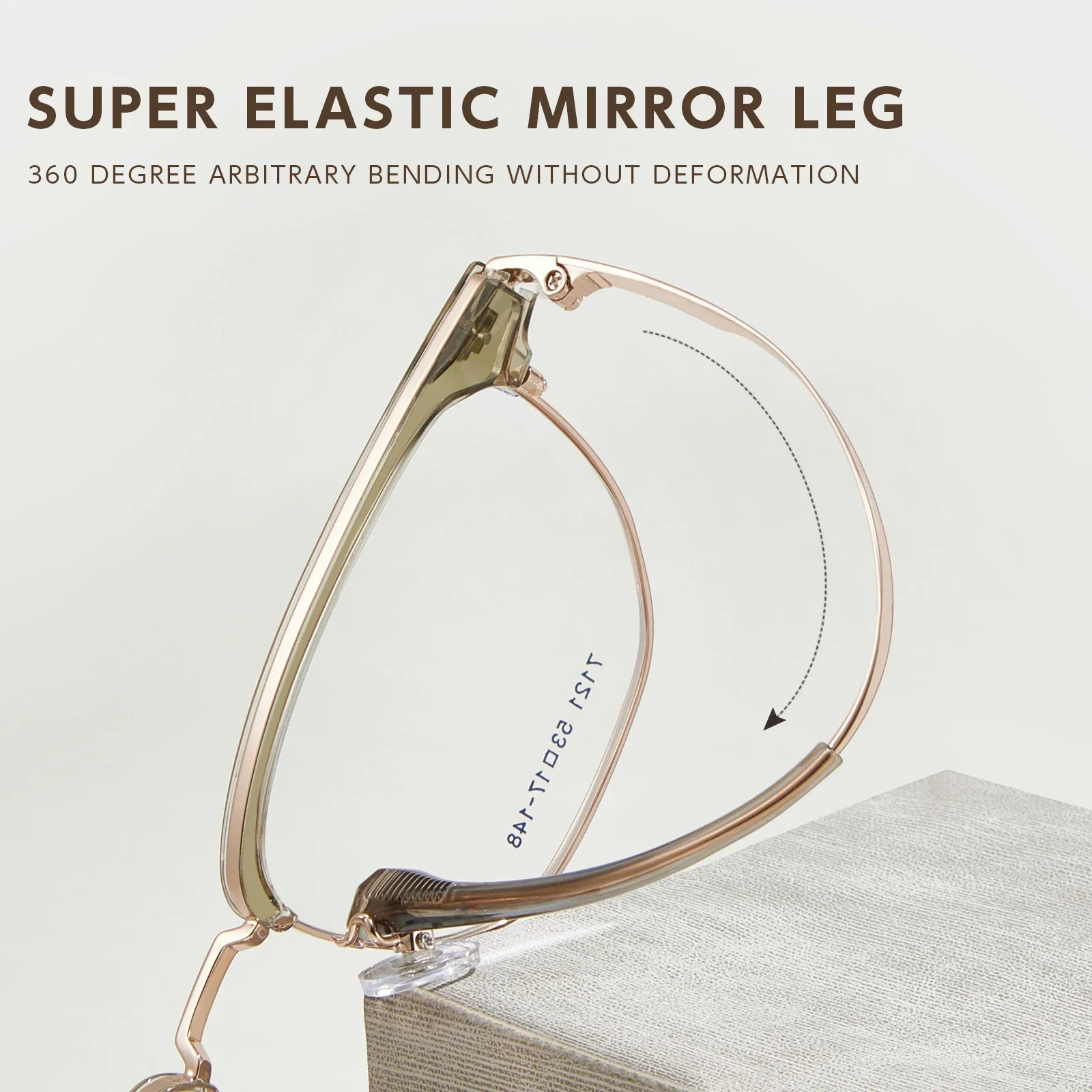MEESHOW Ultra-light Big Eyeglasses TR90 Pure Titanium Retro Square Optical Prescription Glasses Frame Men Women Eyewear 7121