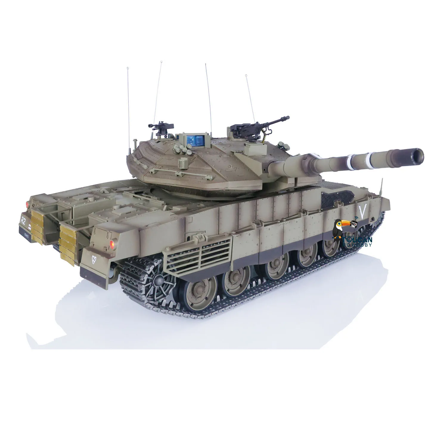 RC Tank 1/16 Heng Long IDF Merkava MK IV TK7.0 3958 360 Turret Rotary Upgrade Edition Toucan Controlled Toys for Boys