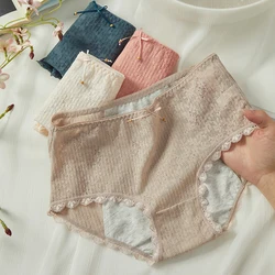 3Pcs/Set Leak Proof Women Menstrual Panties Breathable Cotton Ladies Physiological Pants Sanitary Widen Female Period Underwear