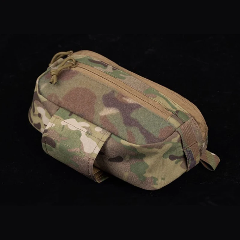 Tactical Hanger Pouch Compact Abdominal Dangler Pack Quick Release Shoulder Bag Dual Zippers Multifunctional Dump Drop Pouch