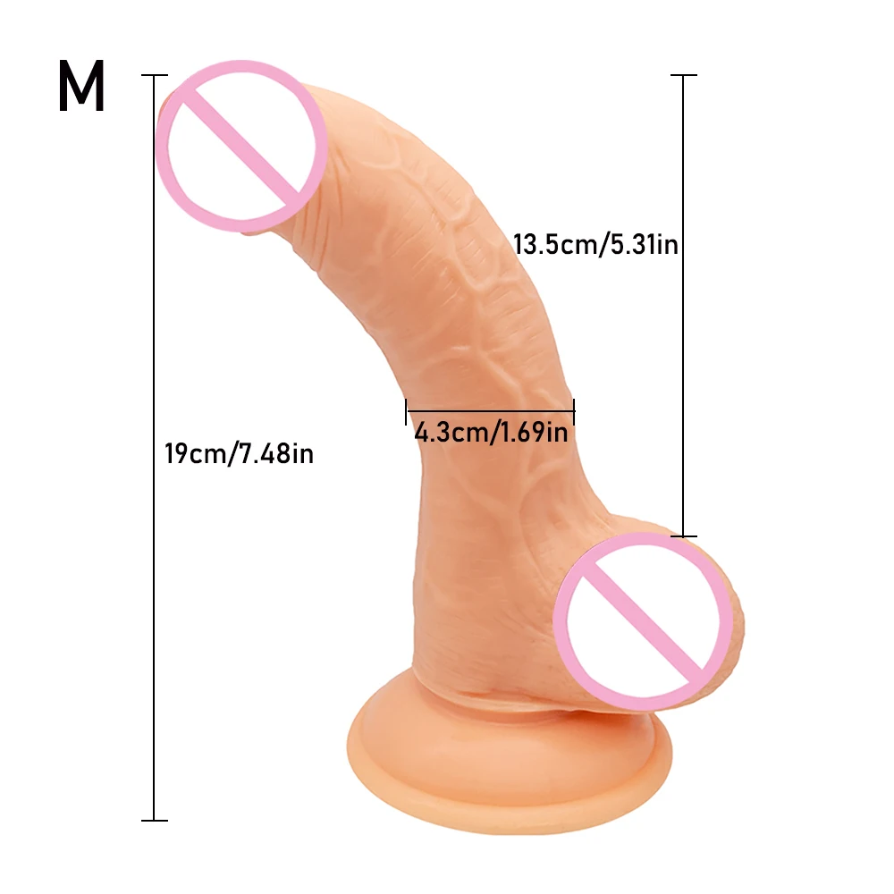 26CM*5.5CM Oversized Dildos Realistic Soft Skin Feeling Huge Penis Erotic Phallus Big Dick Adult Sex Toys for Women Masturbation