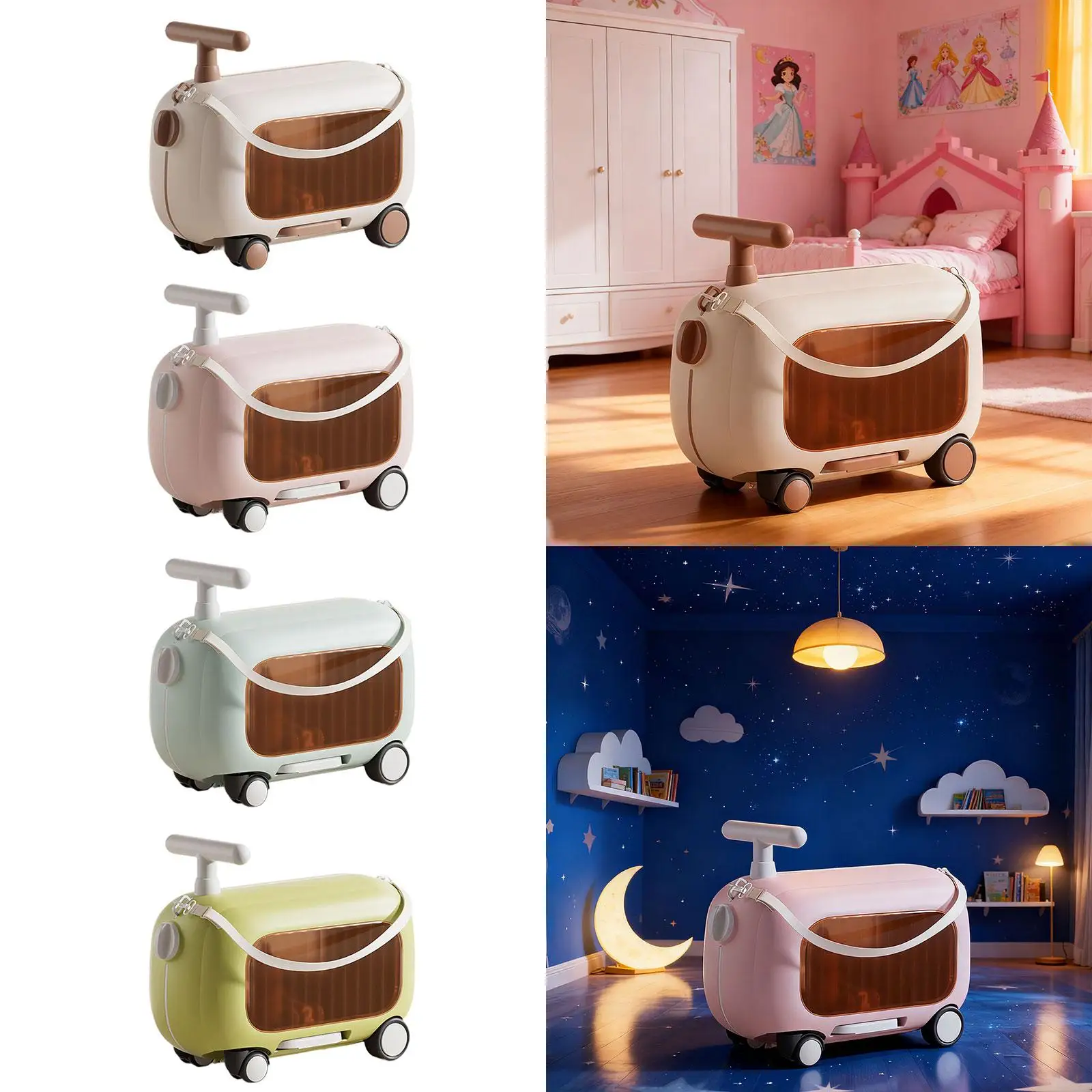 

Чемодан-каталка, дорожный чемодан с детским сиденьем, компактный ручной багаж, детский чемодан для детей 2-6 лет