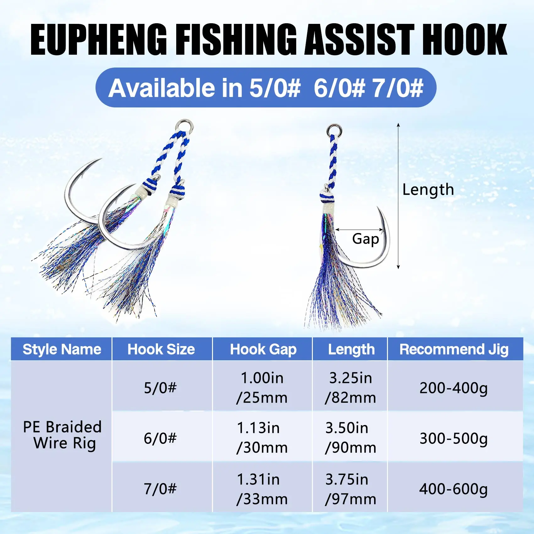 Aventik Assist Hooks Glow High Strength BKK Double/Single Assist Replacement Fishing Hooks for Slow Fast Fall Jigging Lures