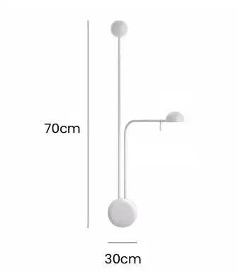 Swing Arm Wandlamp Modern Minimalistisch Wandlicht voor Studie Slaapkamer Woonkamer Modelkamer Designer Zwart/Wit Wandlicht