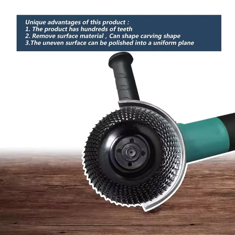 4 Inch Grinder Wheel Disc Wood Shaping Wheel Wood Grinding Shaping Disk For Angle Grinders Power Tools