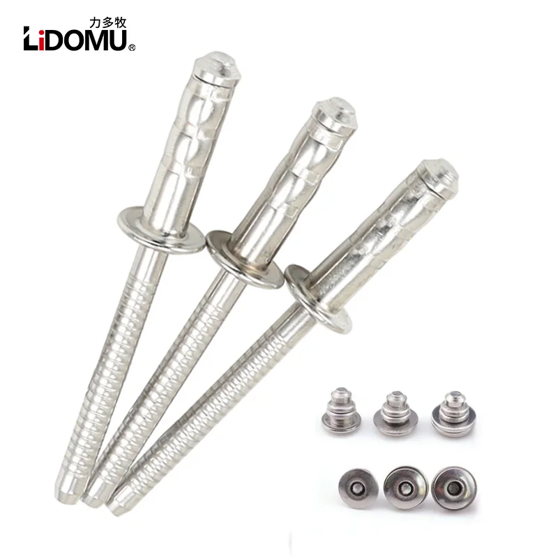 

50pcs Stainless Steel High Strength Blind Rivet Stavex Multi-grip Capability Large Blind Side Bearing Area