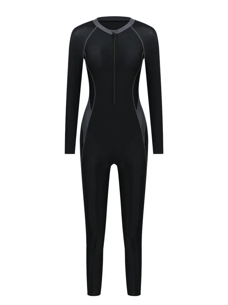 

Outdoor Swimsuit Women's One-piece Long-sleeved Trousers Sun Protection Quick-drying Wetsuit
