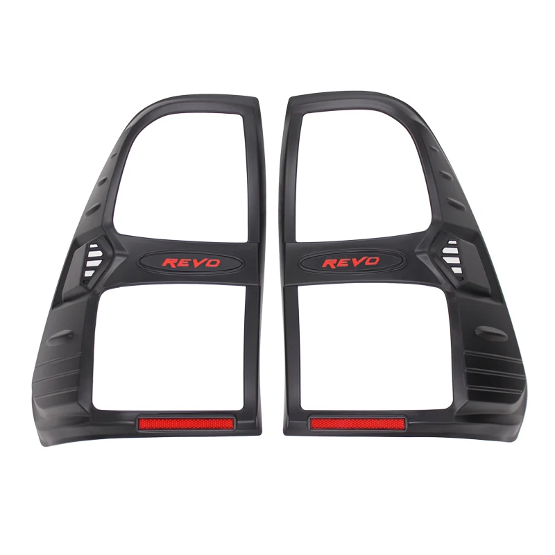 

ABS Black Matte Tail Light Cover Accesorios For Toyota Hilux Revo 2015-2020 Decoration Car Exterior Rear Lamp Hoods