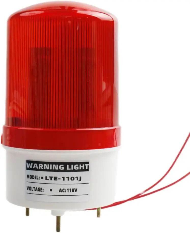 

Светодиодный ультра яркий стробоскоп, сигнальная лампа, 110 В переменного тока, промышленная док-станция, оборудование морской безопасности, аварийный мигающий красный свет (без зуммера)