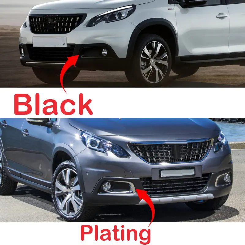 Grille De Pare-Choc Avant Droit Avec Trou Anti-Brouillard Peugeot 208 Phase 2 2015-2019