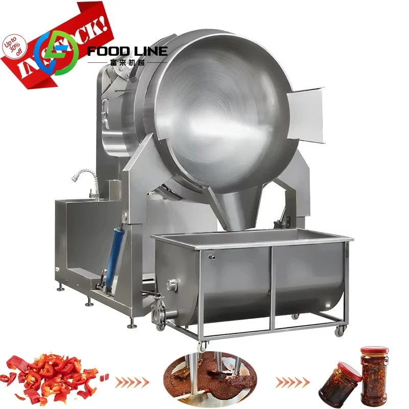 Olla Mezcladora Automática Comercial OEM Personalizada, Máquina Industrial para Hacer Salsas de Curry, Chile y Leche