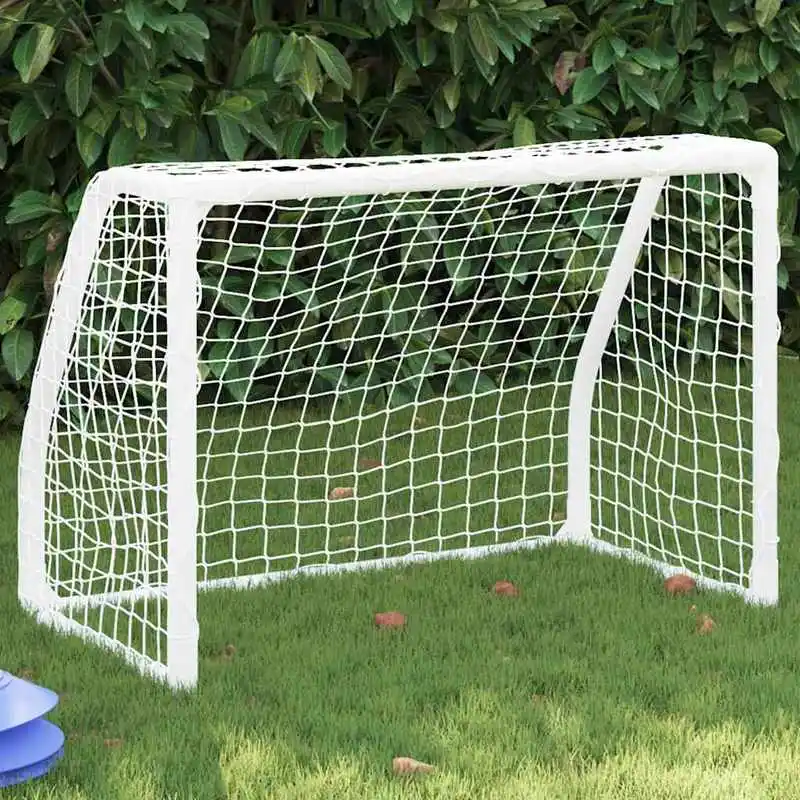 Buts de football pour enfants 2 pièces avec ballon blanc en métal, Buts de football pour enfants 2 pièces avec ballon blanc en métal