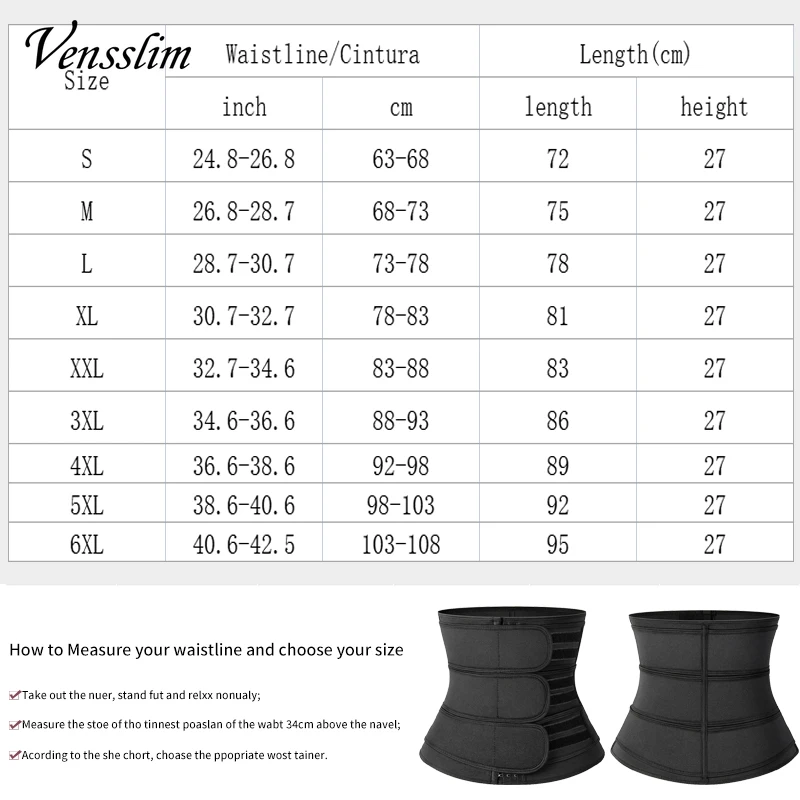 Women Neoprene Waist Trimmer Cincher Belt for Workout Sweat Girdle Slimming Body Shaper Tummy Control Sauna Corset Shapewear