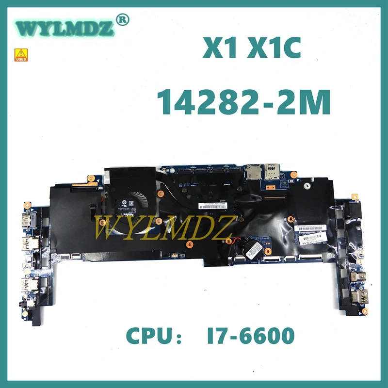 14282-2m cpu: i7-6600U fru: 01ax808 notebook mainboard para lenovo thinkpad x1 x1c yoga 1st gen portátil motherboardtested ok usado