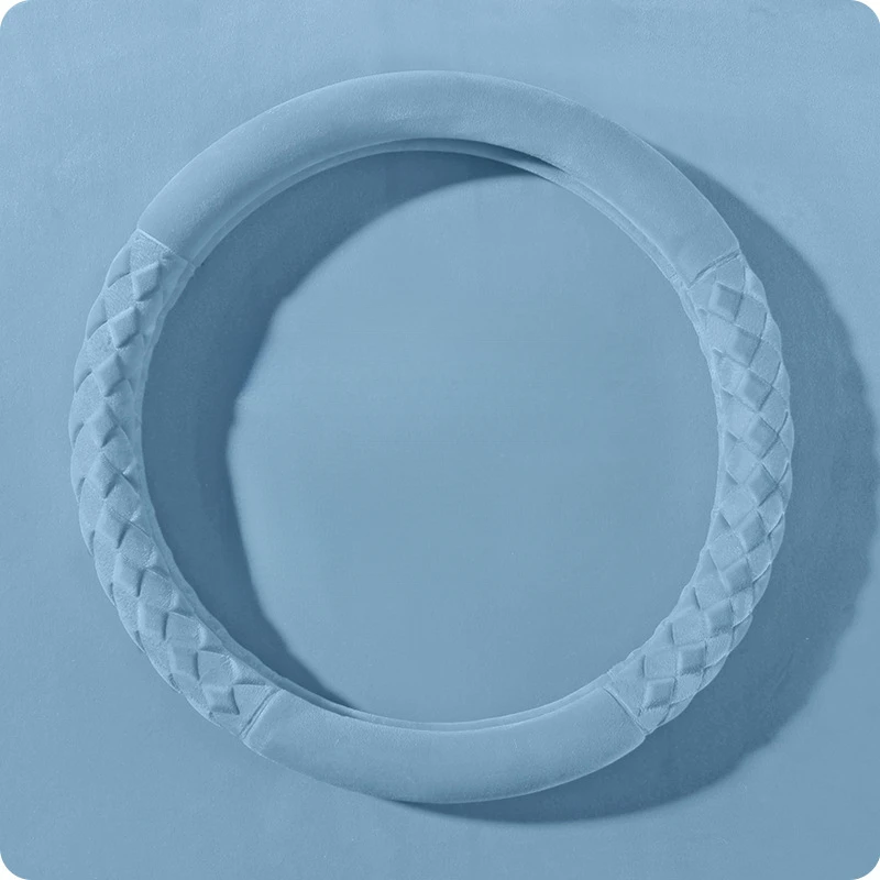 

Fuzzy Steering Wheel Cover Universal Winter Plush Handle Protection Case Women Interior Accessories Non-slip handlebar Covers