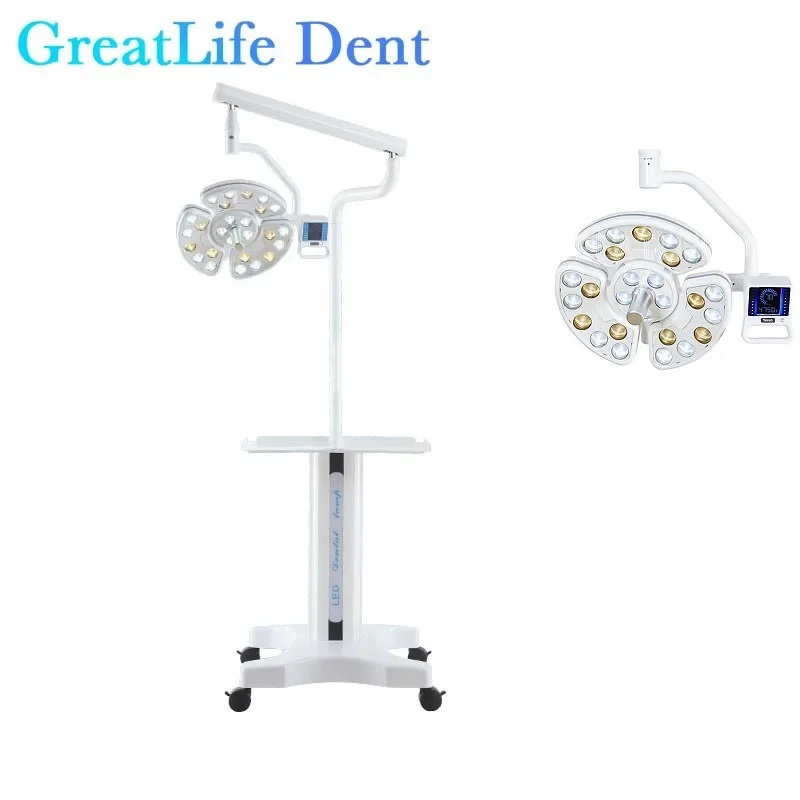 GreatLife Dent Hospital Clinic Movable Dental Surgical Light Led Dental Operation Light Dental Light Stand Led Lamp