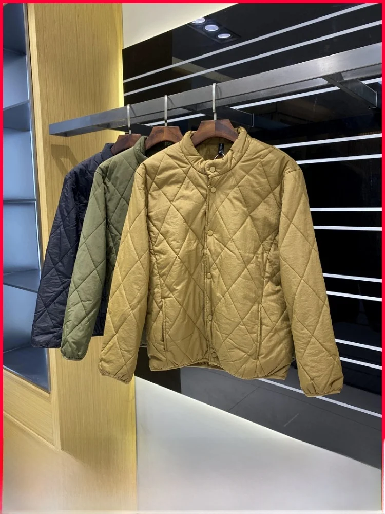 

Tech Efficient Warm Cotton Jaet for Couples Autumn Winter Men Women Sle Overlap Wear Cotton Coat Nylon Fabric Long Sve