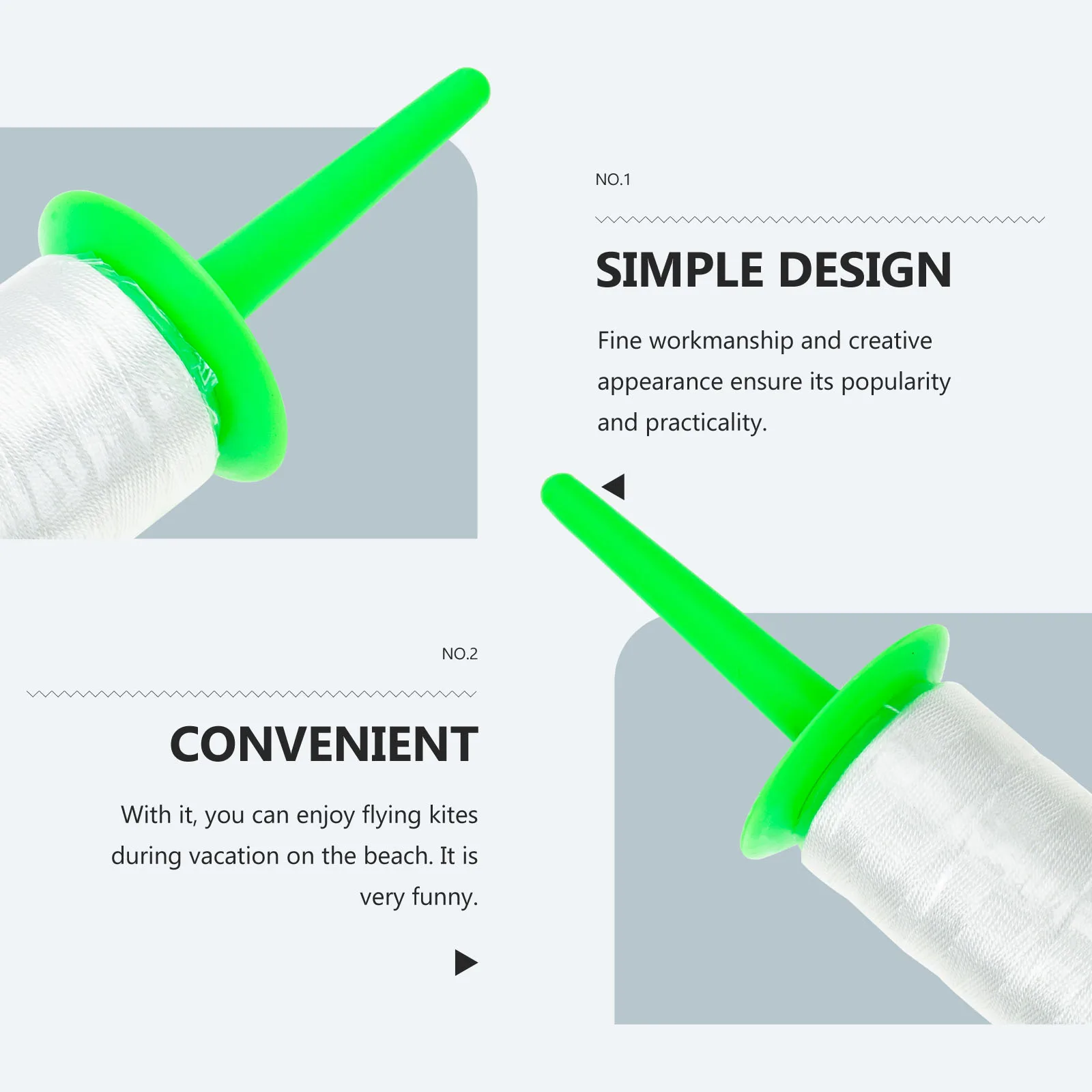 2Pcs Kite Spool Hochwertige Leichte Outdoor Fliegen Werkzeug Einfach Verwenden Tragbare Kite String Reel Zubehör Fliegen Kites Reel