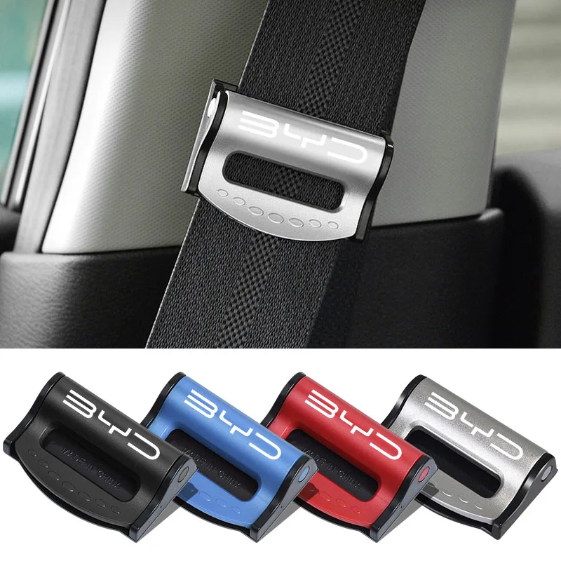 Car Safety Belt Stop Limiter Adjuster Safety Belt Buckle Car Styling For BYD F3 S6 F0 Tang I3 S7 G3 E5 E2 E1 E3 E9 D1 S8 E6 L3
