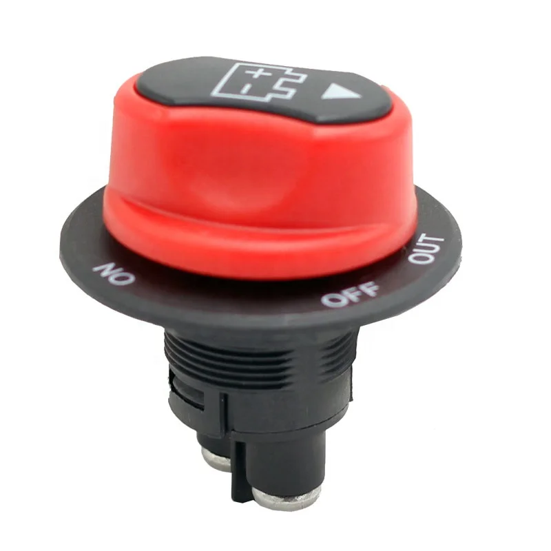 

50A Heavy Duty Isolator 2PIN OFF-ON-OUT Battery Cut OFF Kill Switch For Motorcycles