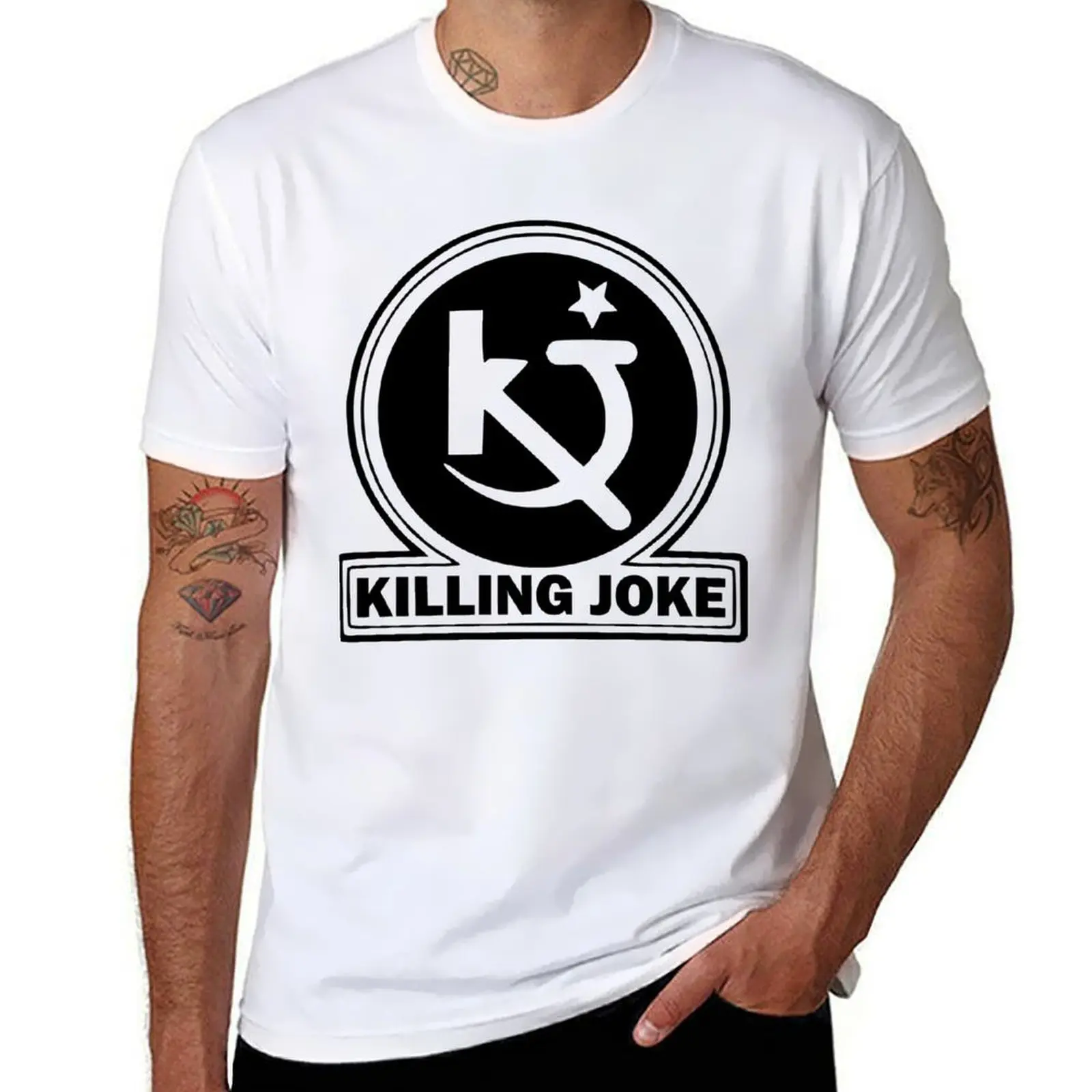 

Killing Joke Posts Punk Logo Merchandise T-Shirt cotton t shirt pack cotton t shirts high quality t shirt man cotton T-Shirt