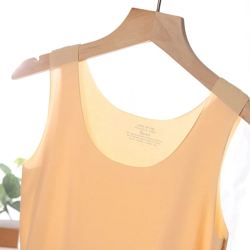 Summer Sleeveless tank Tops Women seamless Ice Silk Vest Female Sexy short Solid Camisole Plus size 4XL Yoga Sports Dance