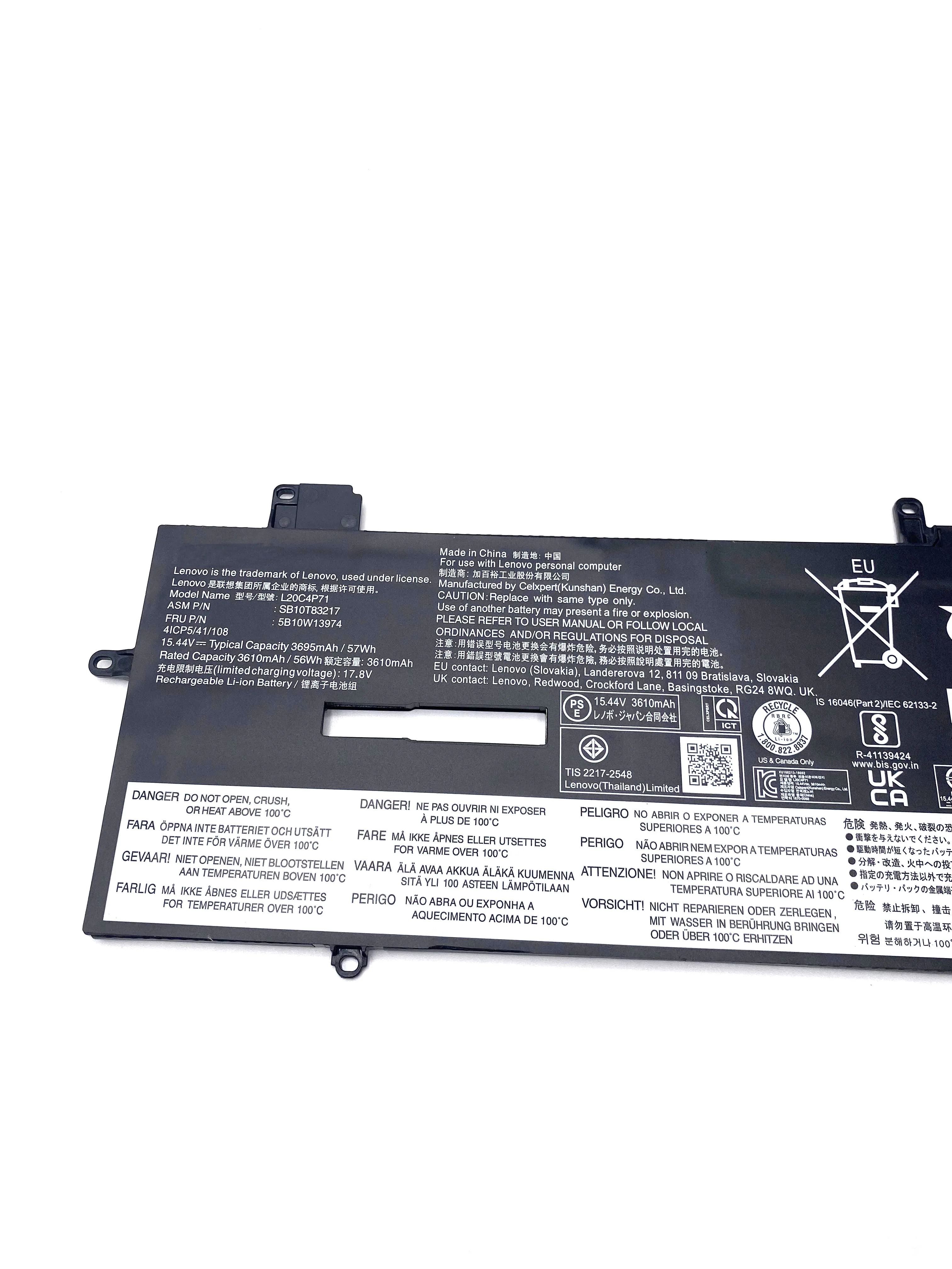

L20C4P71 L20M4P71 Аккумулятор для ноутбука Lenovo ThinkPad X1 Carbon Gen 9 9th 10th L20D4P71 L20L4P71 SB10T83215/16 SB10T83217/18