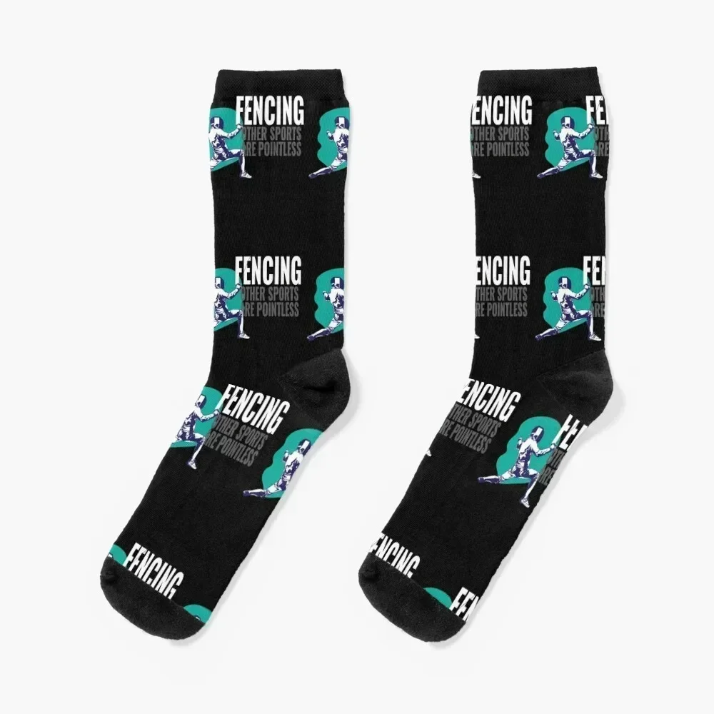 

Fencing fencing gift fencer martial arts Socks Heating sock crazy funny sock Socks For Men Women's