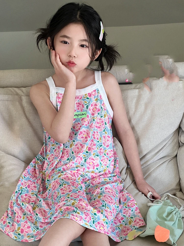 

2-11T summer child kids girls cute sleeveless dress