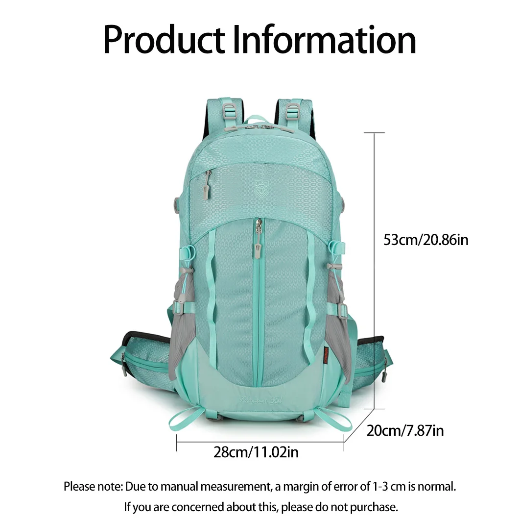 عالية الجودة ذات سعة كبيرة في الهواء الطلق على ظهره مقاومة للماء المشي لمسافات طويلة والتخييم على ظهره للجنسين دائم النايلون حقيبة السفر