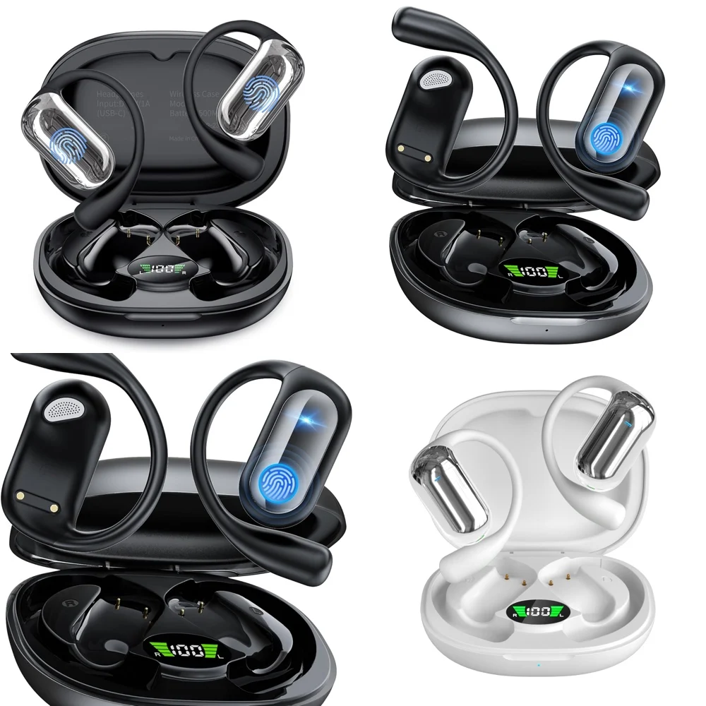 

UYUXIO Wireless Earphone with 144 Online AI Languages OWS Open Ear Headphone Real Time Translation Earbuds for Travel Business