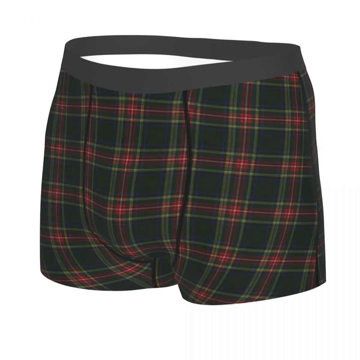 Stewart Black Tartan Boxer Shorts Men 3D Print Male Breathbale Scotland Scottish Art Underwear Panties Briefs