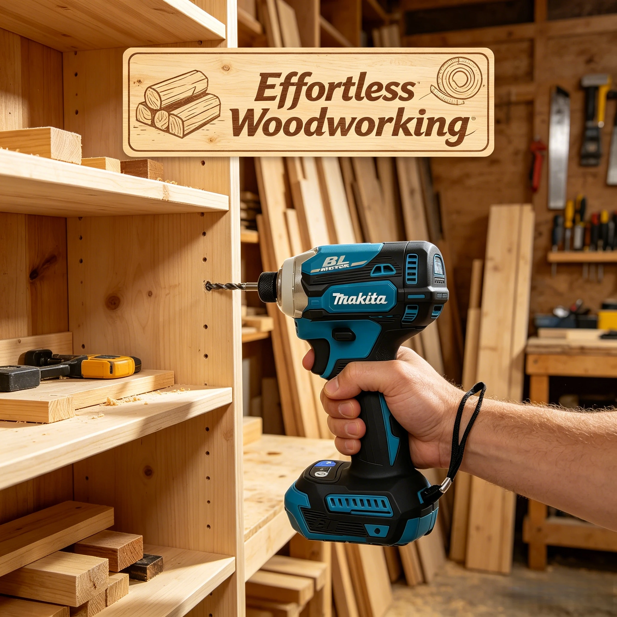 Makita DTD173Z 18V Brushless Impact Driver, 180N·m High Torque Cordless Screwdriver (Bare Tool)