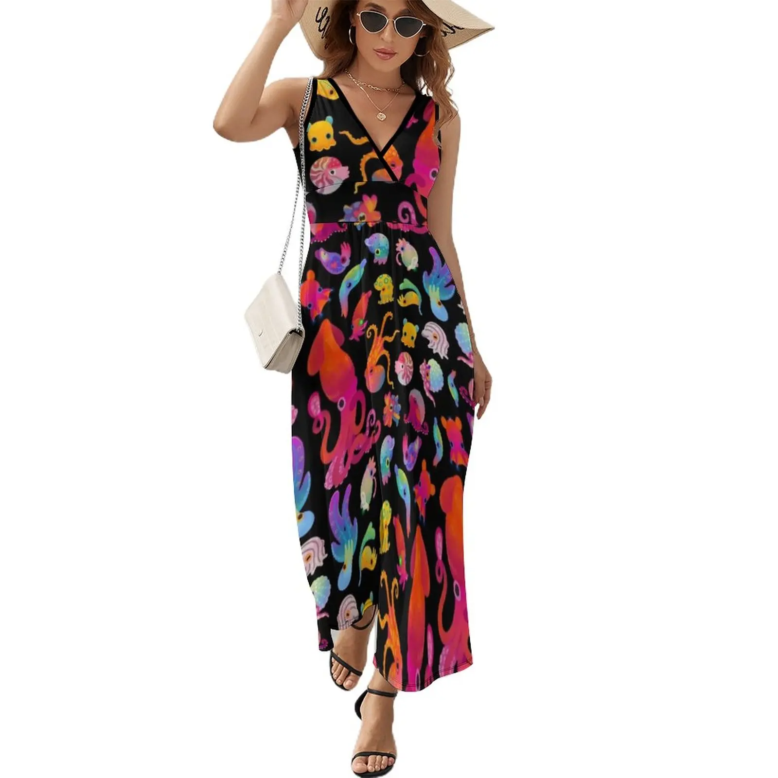 

Cephalopod Sleeveless Dress Women's summer dresses african dresses for woman dresses for woman 2024 womens dress