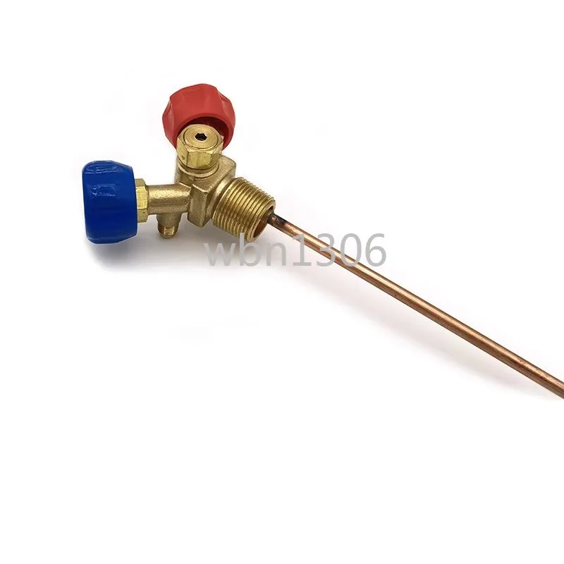 

Special cylinder valve for refrigerant recovery and filling High and low pressure sheep angle valve