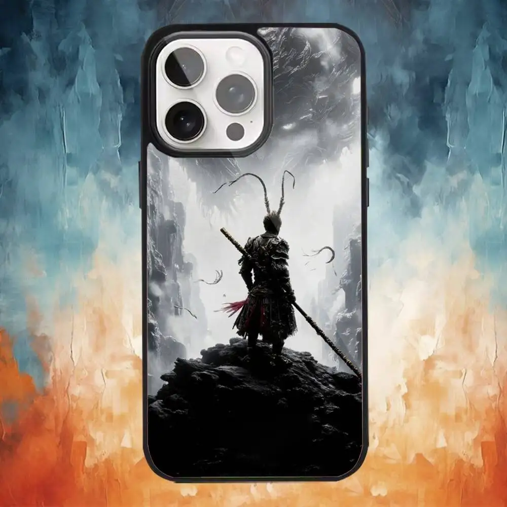 حافظة هاتف B-Black Myth Wu K-Kong لهاتف iPhone17,16,15,14,13,12,11 Plus، Pro Max Magnetic للشحن اللاسلكي Magsafe #3