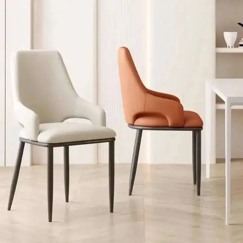 

Kitchen Beautiful Dining Modern Luxury Faux Chairs Leather Dining Chairs Office Home Chaises Salle Manger Garden Furniture Sets